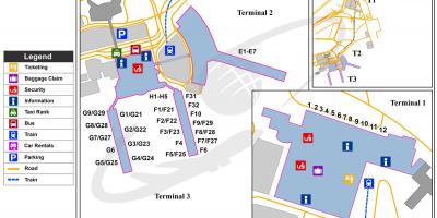 Kairói nemzetközi repülőtér térkép