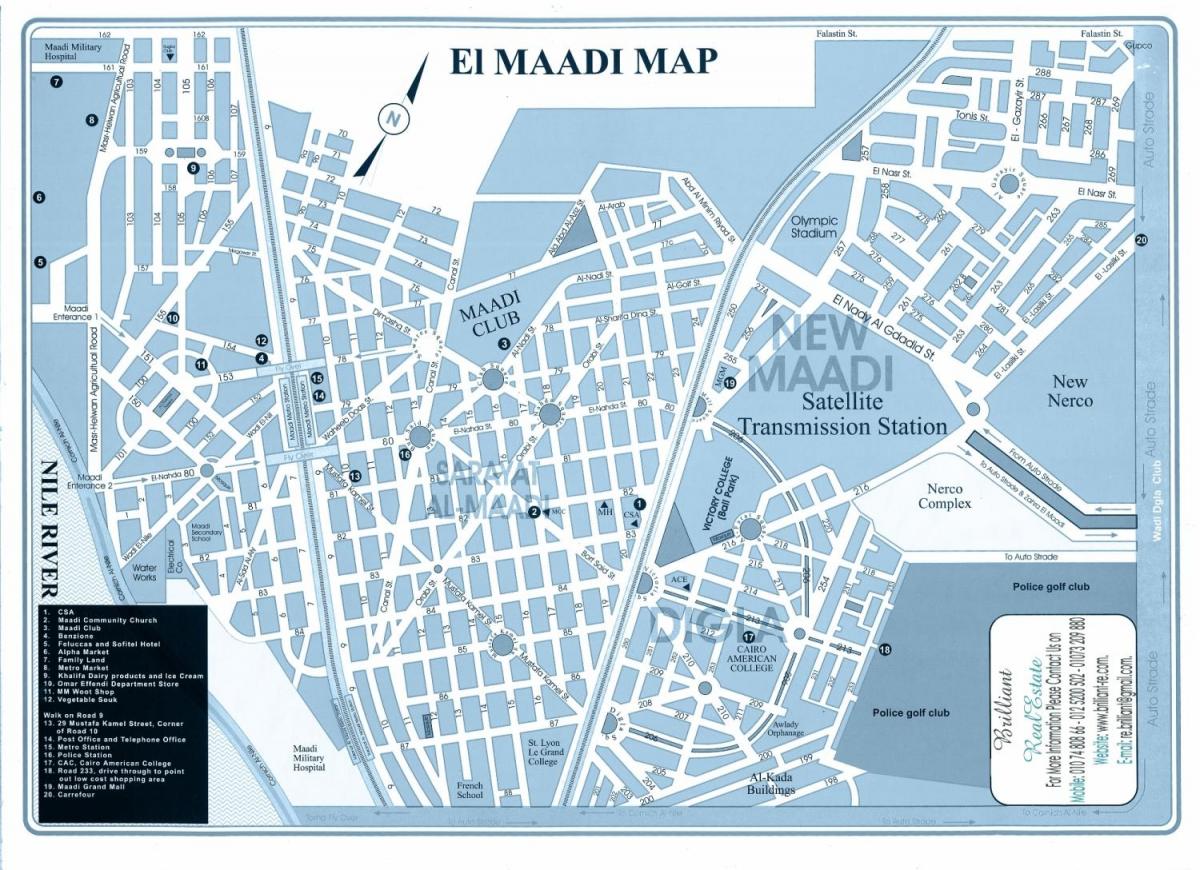 Térkép cairo maadi