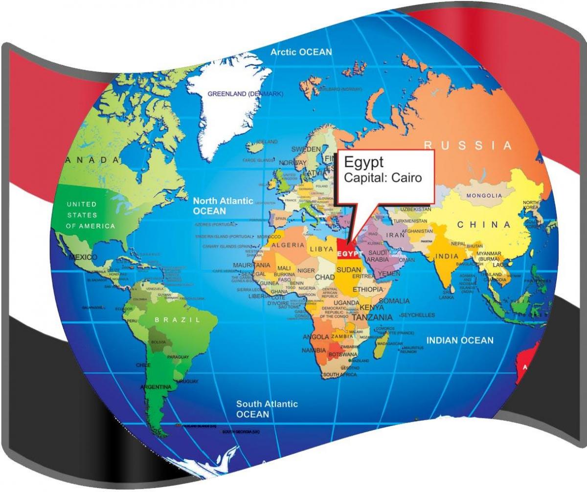 kairó elhelyezkedés a világ térkép