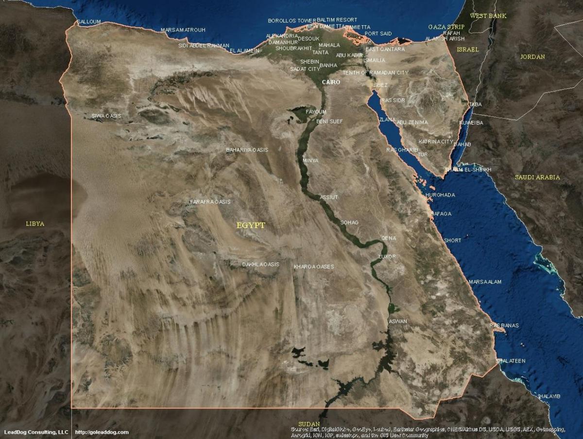 Térkép műholdas kairó