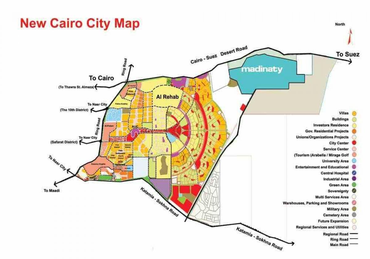 Térkép új kairó város